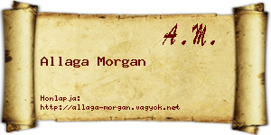 Allaga Morgan névjegykártya